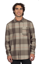 FXR Men's Breeze Performance UPF Longsleeve, Stone/Bronze