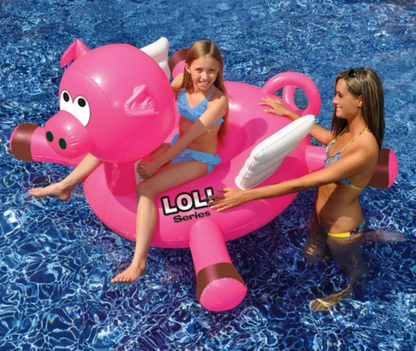 Swimline Giant Ride-On Flying Pig Float