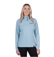 FXR Women's Pilot 1/4 Zip UPF Longsleeve, Bermuda