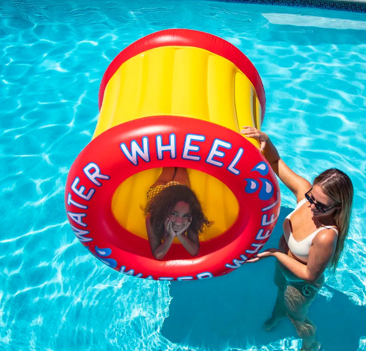 Swimline 40" Inflatable 1-PersonWater Wheel Swimming Pool Raft Toy