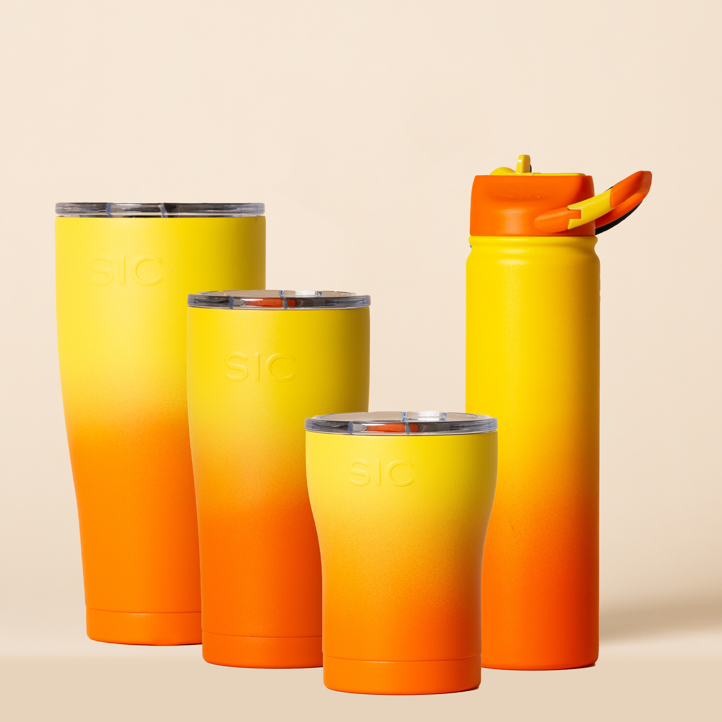 SIC | "Tequila Sunrise" Stainless Tumblers and Water Bottles