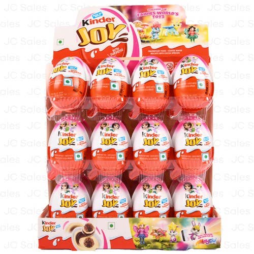 Kinder Joy Suprise Chocolate Egg Stand Up GIRL Display 24ct