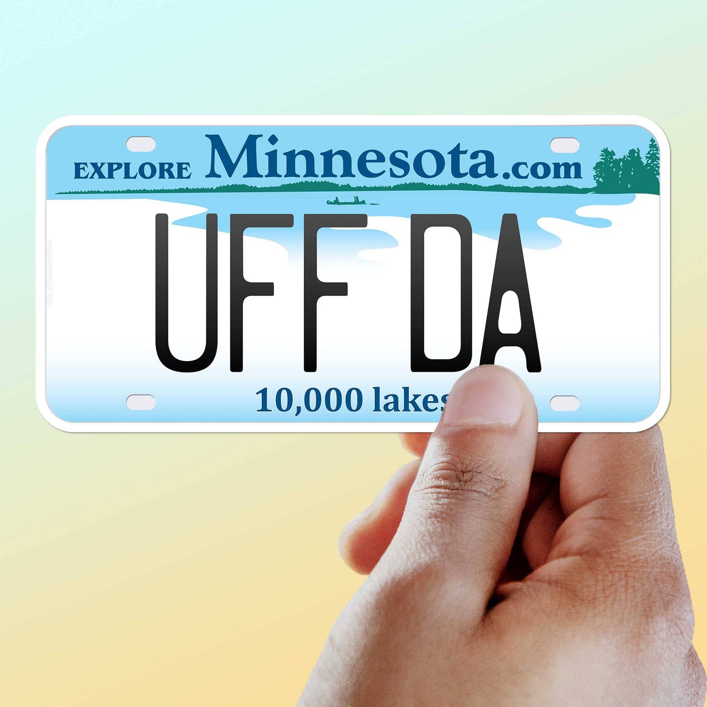 Uff Da Minnesota Bumper Sticker - Cute Midwest Decals