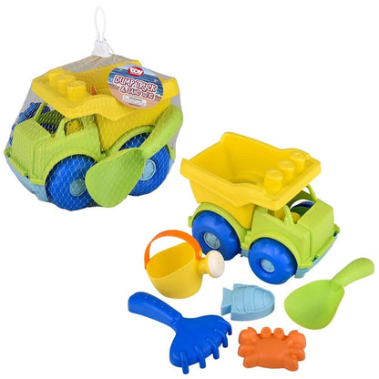 Dump Truck And 5pc Sand Toys