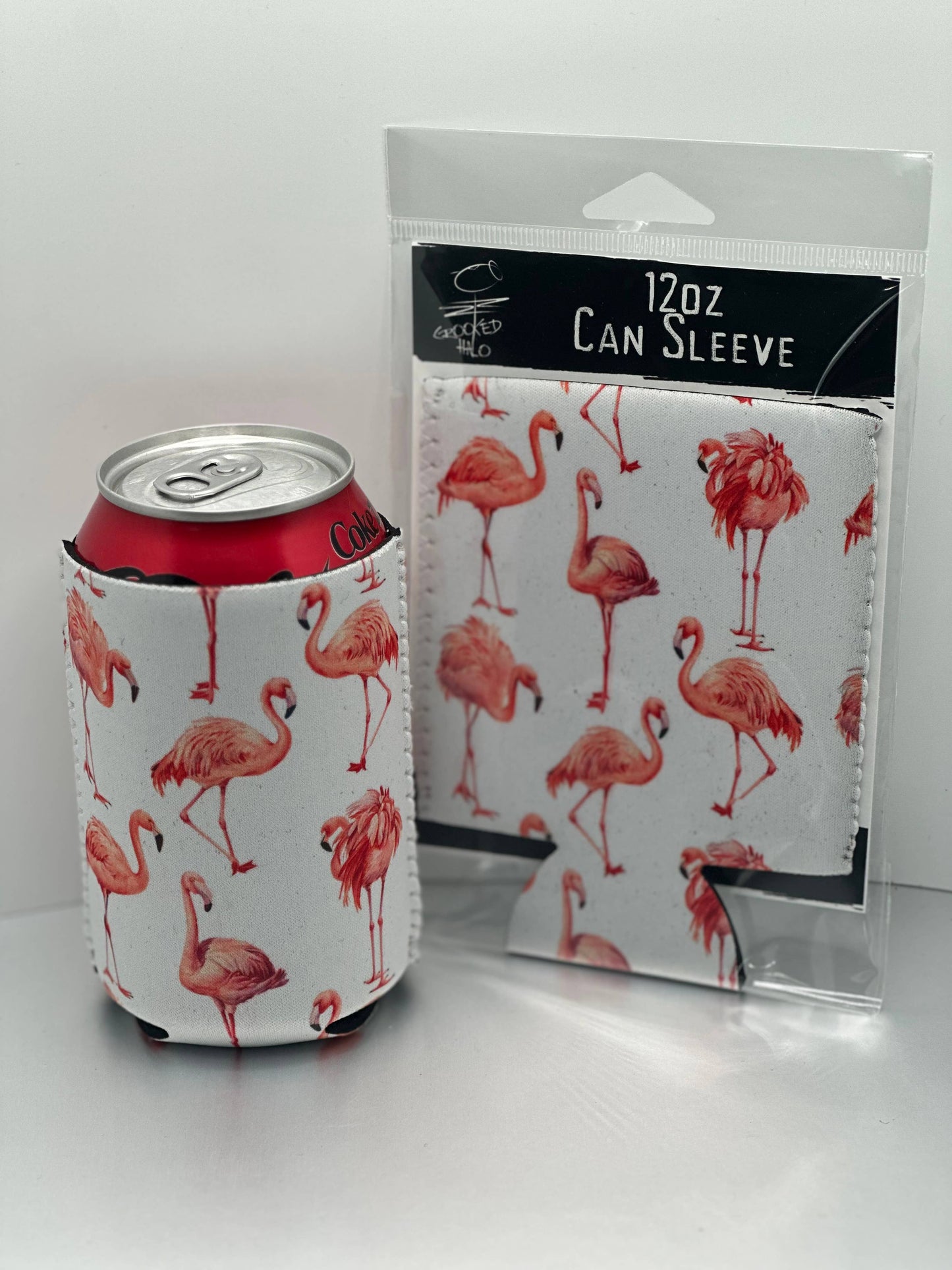 Flamingos Neoprene Can Sleeve