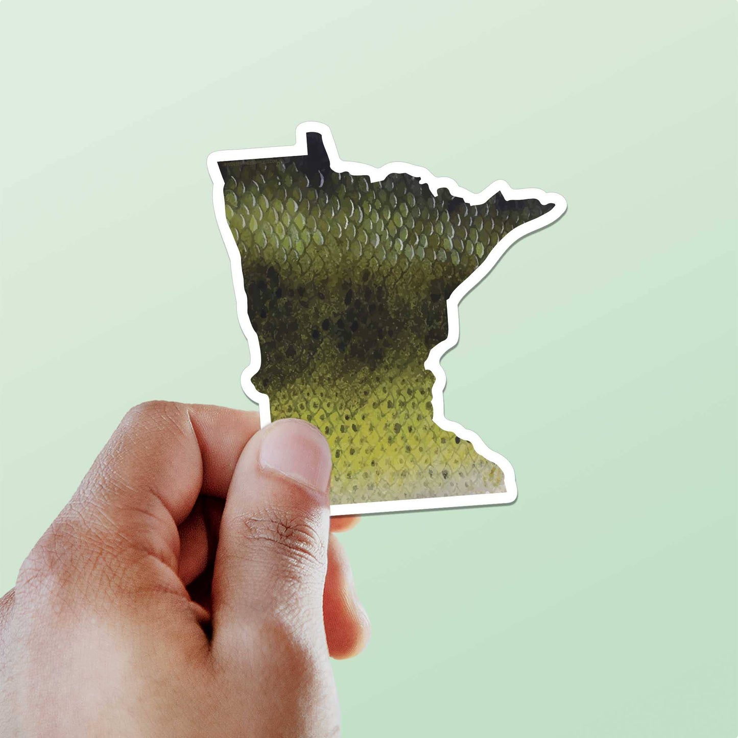 sticker Largemouth Bass Minnesota Fishing - MN Fish Decal