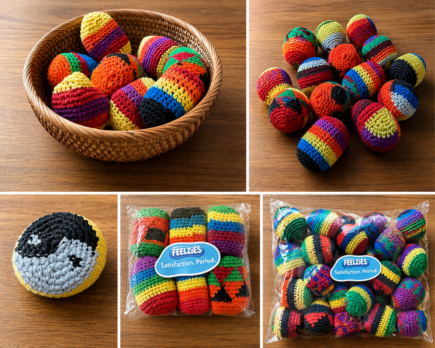 Feelzies™ Competition Footbags – Assorted Hacky Sacks