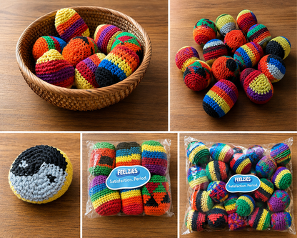 Feelzies™ Competition Footbags – Assorted Hacky Sacks