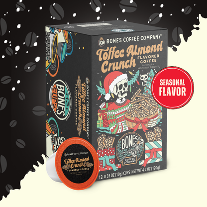 Toffee Almond Crunch Christmas Coffee Pods | 12 | Flavored