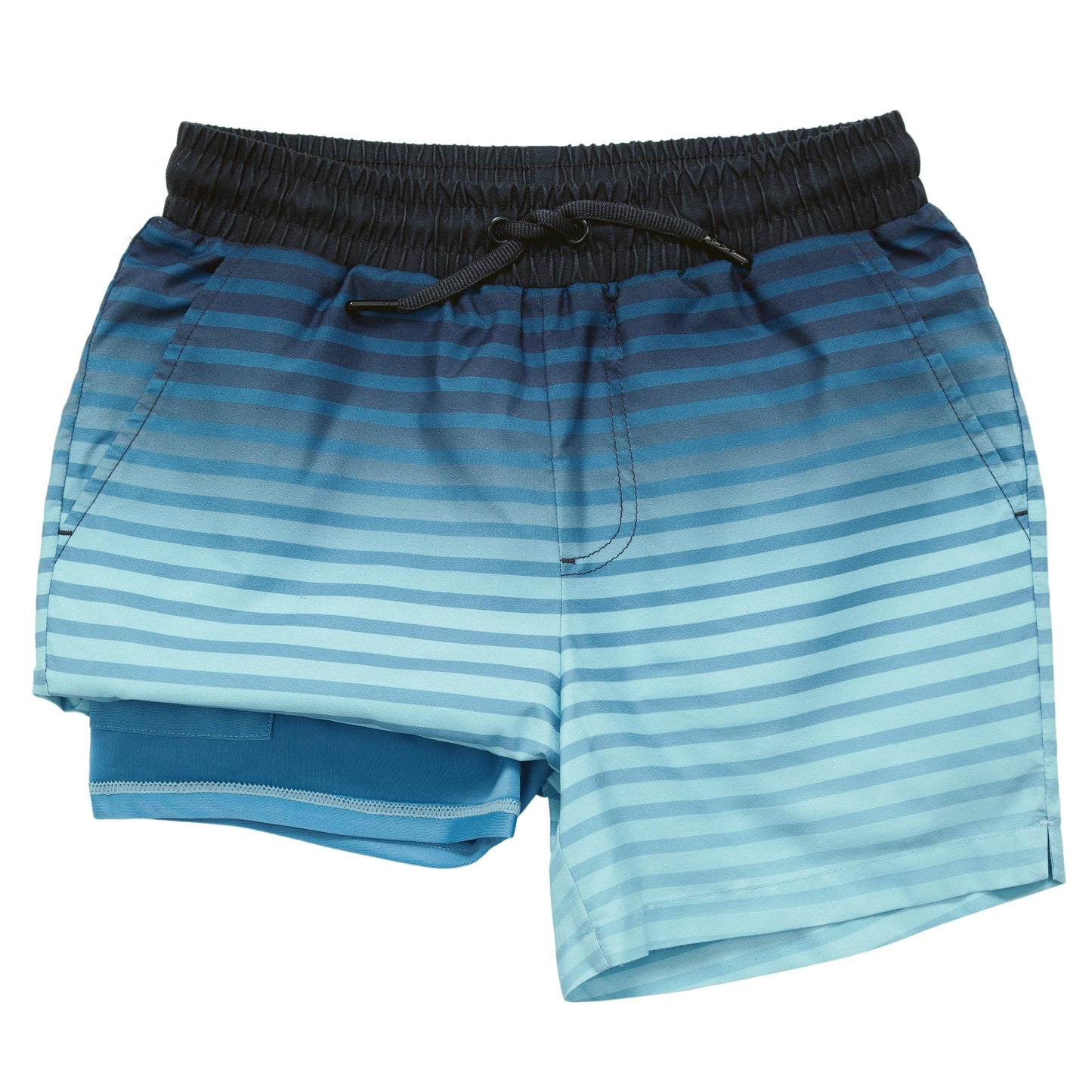 Boy‘s Swim Shorts with Compression Liner Quick Dry Swimwear