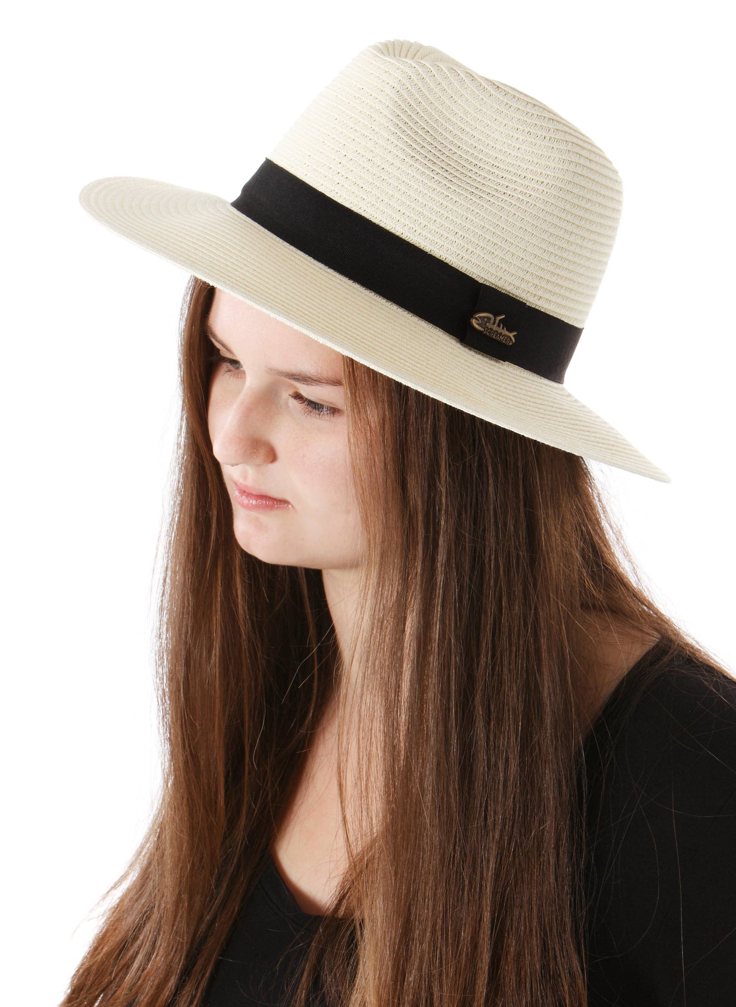 Screamer Anderson Ivory Panama Sun Hat Paper Material - Straw Hat