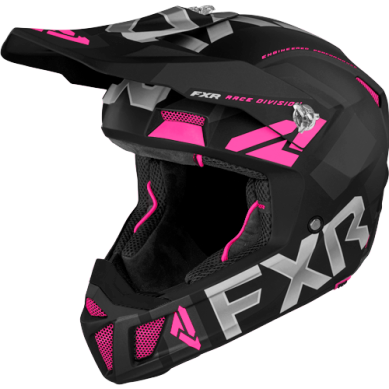 FXR Clutch EVO Helmet, Black/Electric Pink