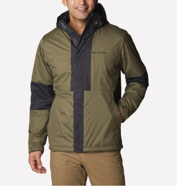 Columbia Men’s Oso Mountain Insulated Jacket, Stone Green/Shark