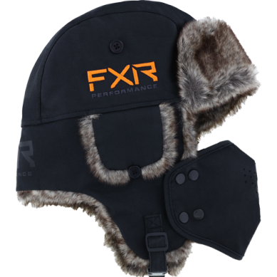 FXR Adult Trapper Hat Blk/Orange