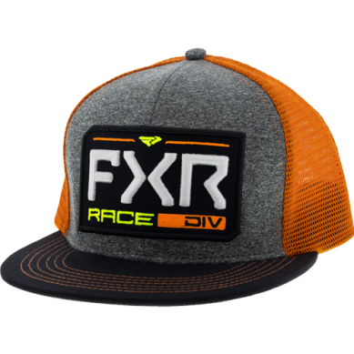 FXR Youth Race Division Hat, Black/Orange