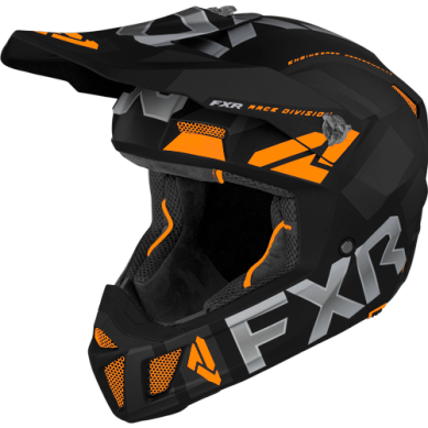 FXR Clutch EVO Helmet, Black/Orange