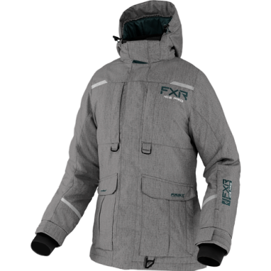 FXR Women's Excursion Ice Pro Jacket, Grey Linen/Ocean