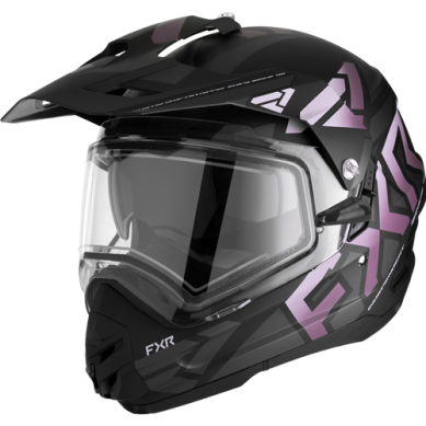 Torque X Team Helmet w/ Electric Shield and Sun Shade, Grape