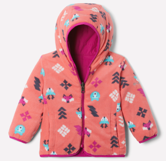 Columbia Double Trouble Girls Infant/Toddler Jacket, Fuchsia