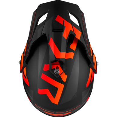 FXR Torque X Team Helmet w/ Electric Shield and Sun Shade, Black/Orange