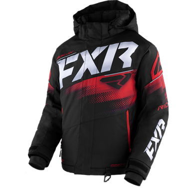 FXR Youth Boys Boost Jacket Black/Red