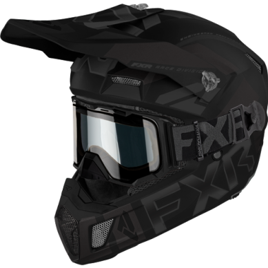FXR Clutch Cold Stop QRS Helmet, Black Ops