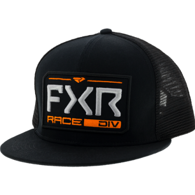 FXR Race Division Hat, Black/Orange