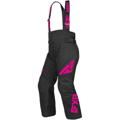 FXR Youth Clutch Pant, Black/Fuchsia