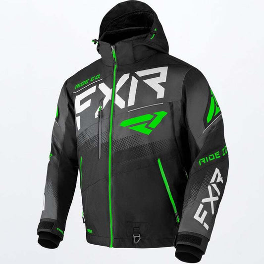 FXR Men's Boost FX Jacket, Black/Char/Lime