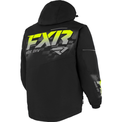 FXR Men's Fuel Jacket, Black/HiVis